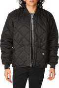 Water Resistant Diamond Quilted Nylon Jacket - Lightweight Warmth