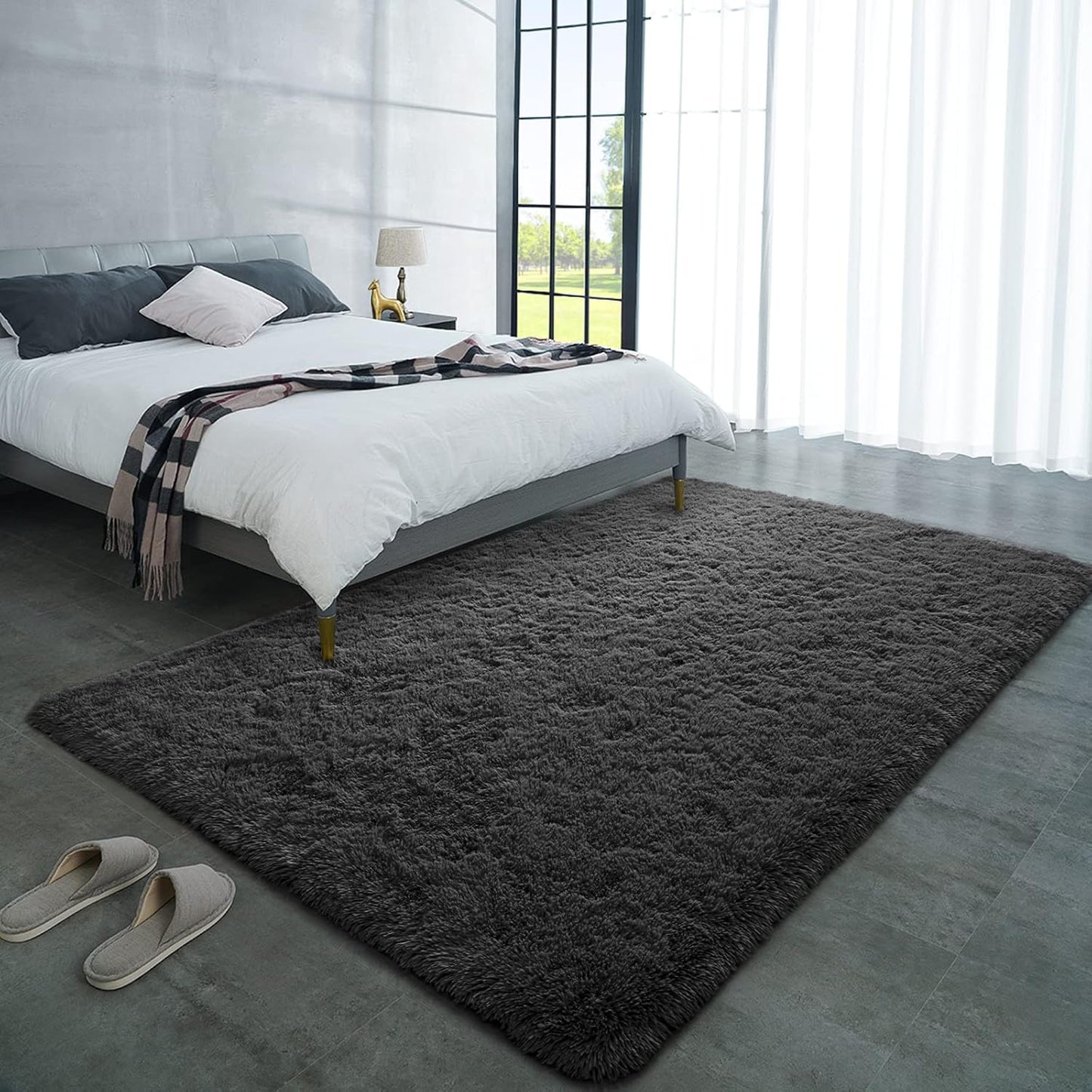 LOCHAS Ultra Soft Indoor Modern Area Rugs for Cozy Living Rooms