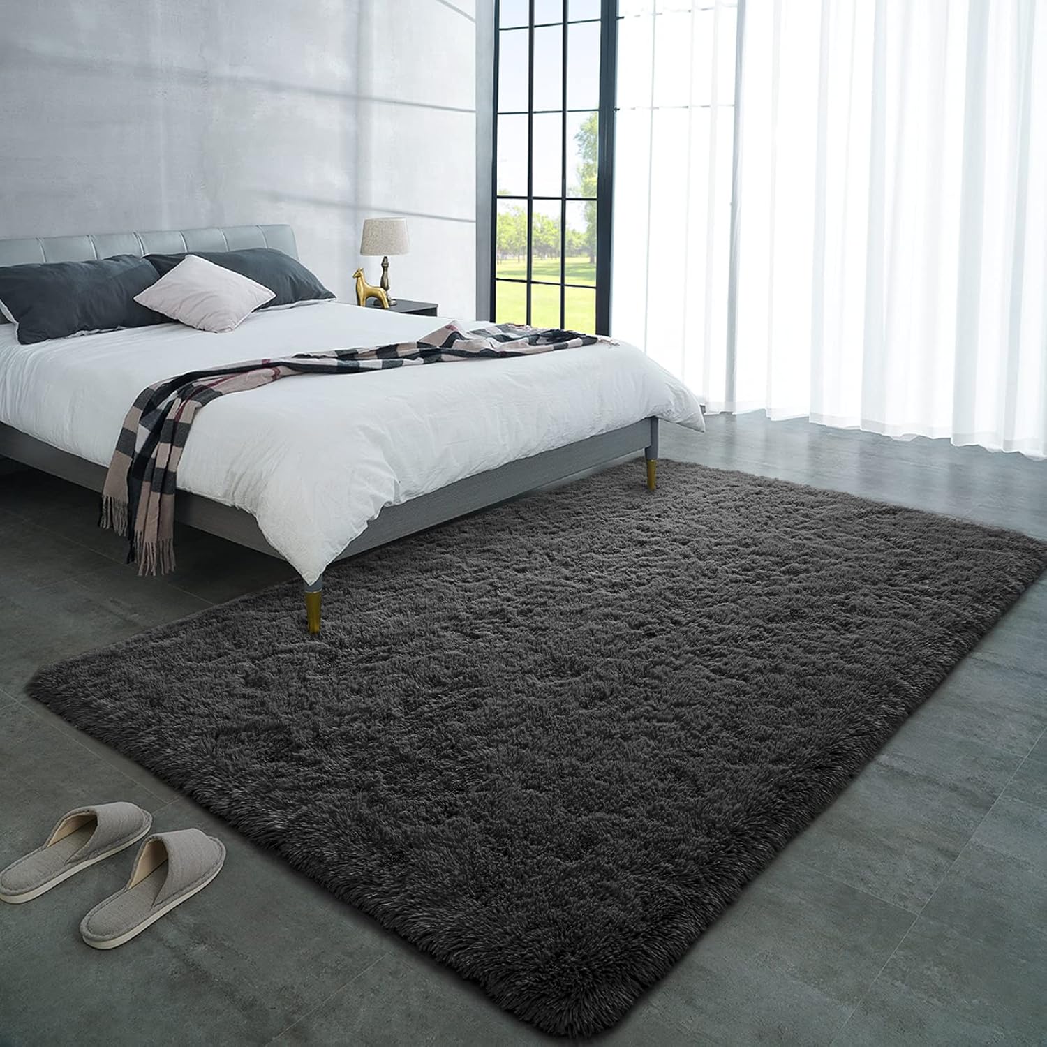LOCHAS Ultra Soft Indoor Modern Area Rugs for Cozy Living Rooms