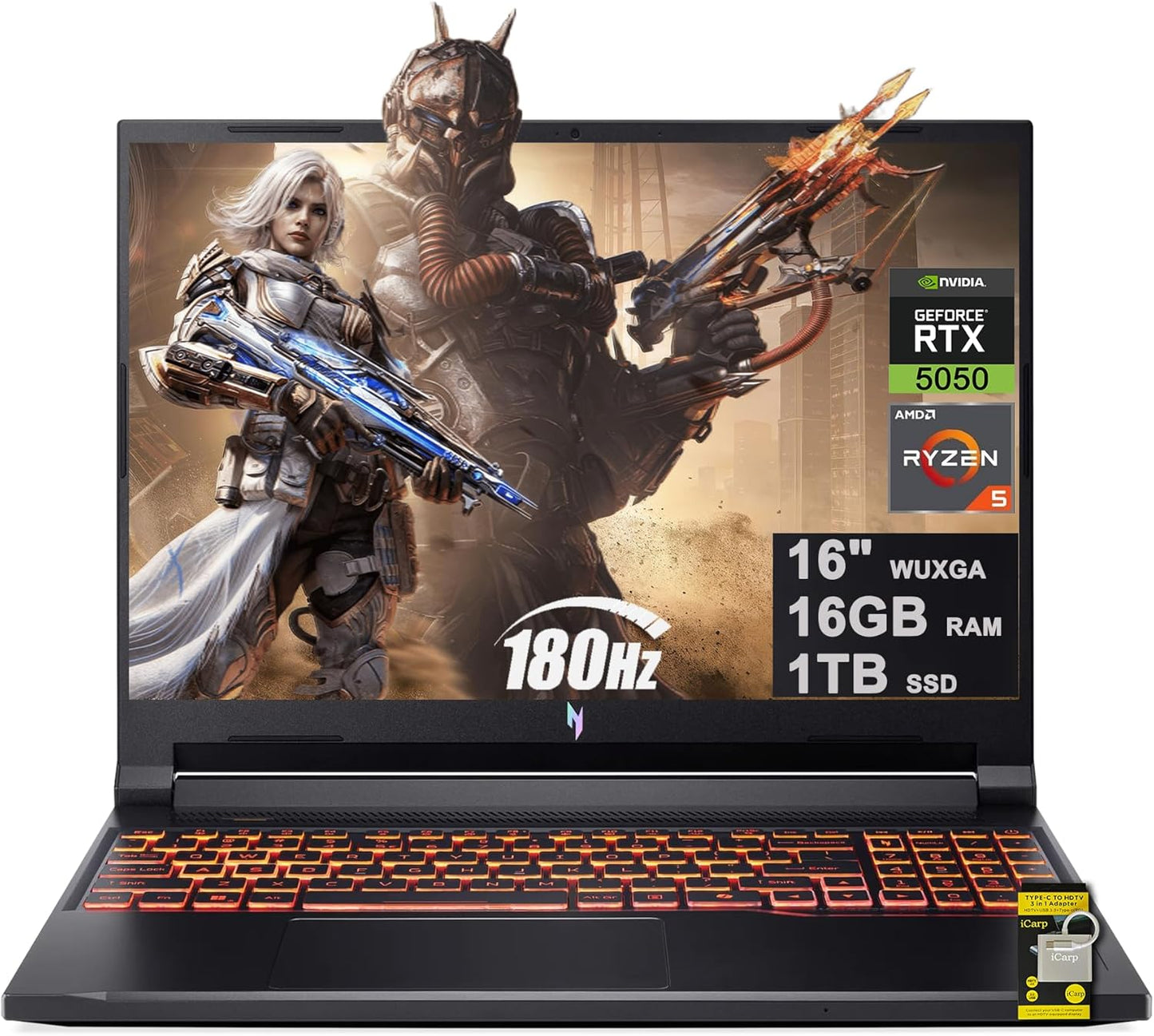 acer Nitro V 16 AI Gaming Laptop with Ryzen 5 and RTX 5050