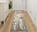 Area Rug 2x8 Non-Shedding Abstract Rug - Thick Pile Accent