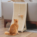Curved Cat Scratcher for Indoor Cats - Durable Sisal Ramp