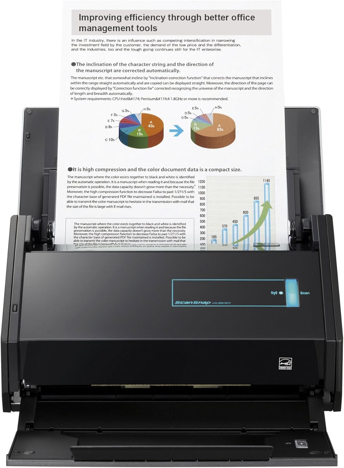 Fujitsu ScanSnap iX500 Duplex Scanner for Mac and PC