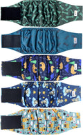 5 Pack Dog Diapers Male Belly Bands for Male Dogs - Reusable Absorbent