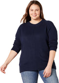 Soft Touch Long-Sleeve Crewneck Sweater for Women - Classic Fit