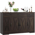 Buffet Cabinet with Drawers 55 in Sideboard - Modern Farmhouse Storage