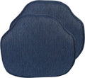 Indigo Windsor Chair Cushions 16x15 in 2-Pack - Skid-Proof Comfort