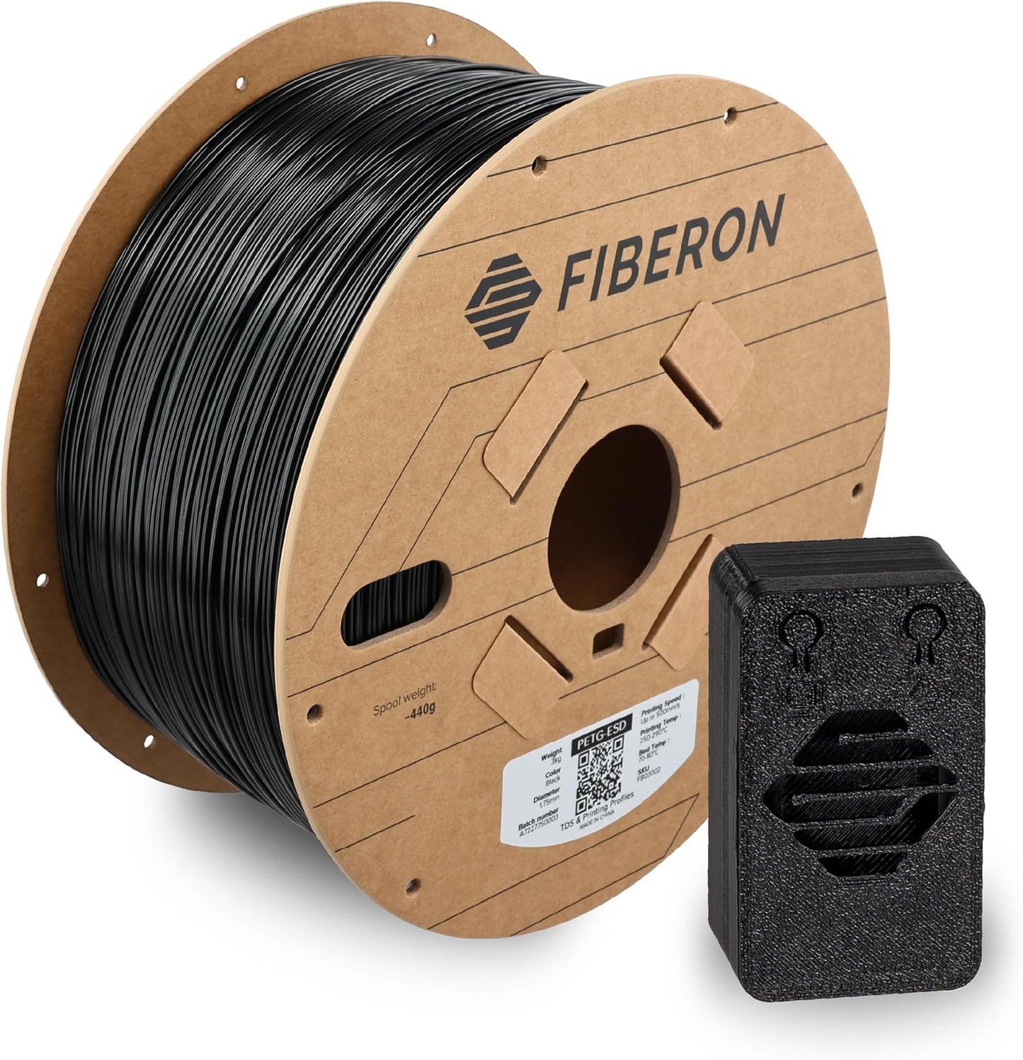 Polymaker Fiberon PETG-ESD Filament for Electronics 3D Printing