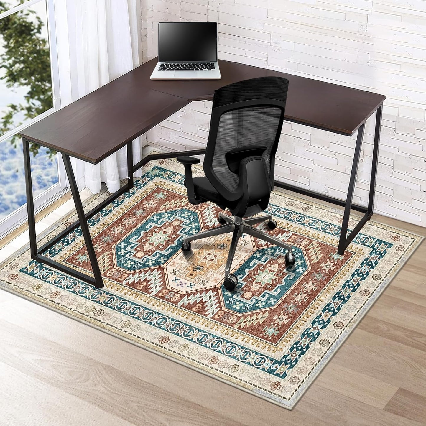 Slip-Resistant Desk Chair Mat for Hardwood Floors