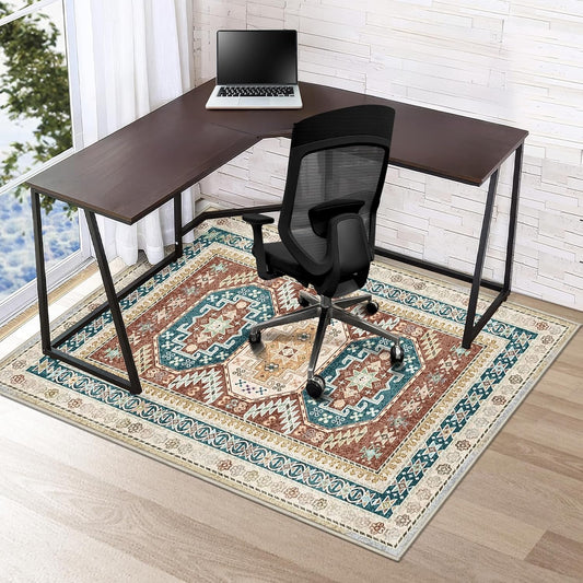 Slip-Resistant Desk Chair Mat for Hardwood Floors
