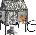 Elevated Weatherproof Heated Cat House 20.5in x 14.5in - Insulated