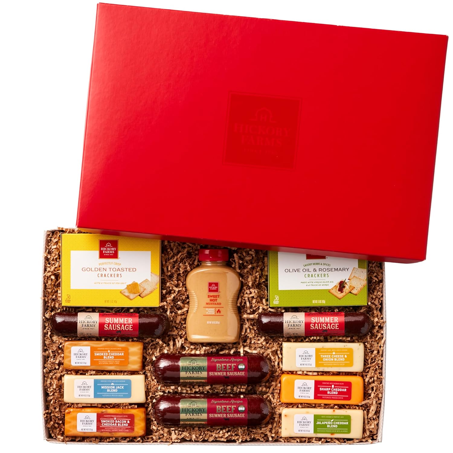 Hickory Farms Hearty Party Gift Basket for Meat and Cheese Lovers