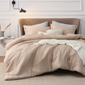 California King Comforter Set Warm Sand - Soft All-Season Cationic