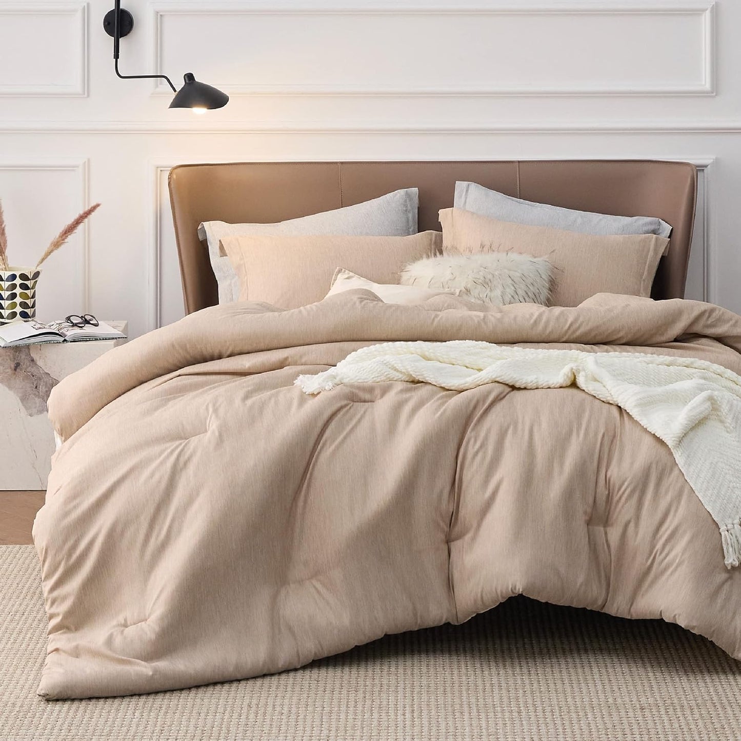 Bedsure King Size Comforter Set - Soft Bedding for All Seasons