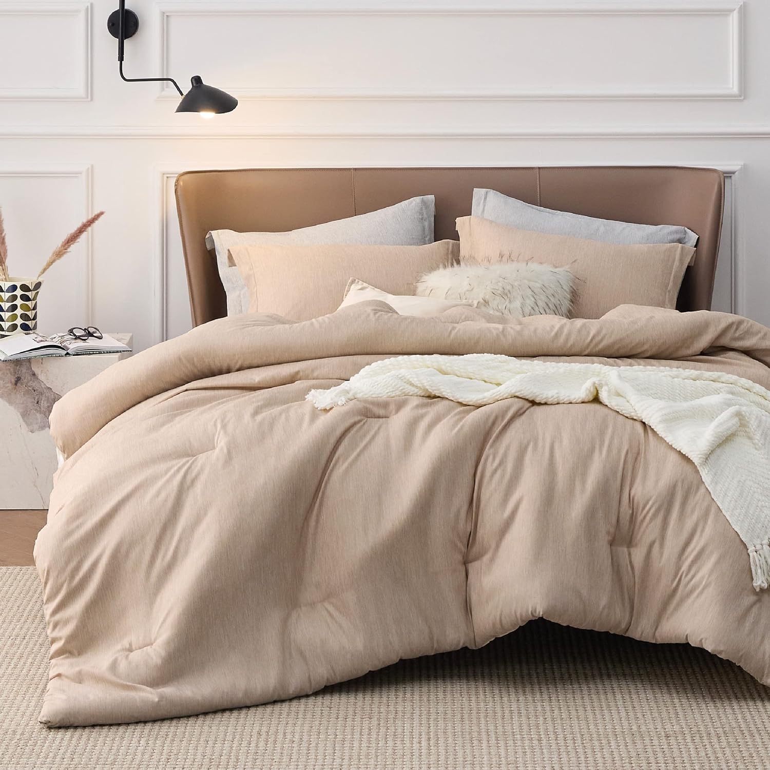 Bedsure King Size Comforter Set - Soft Bedding for All Seasons