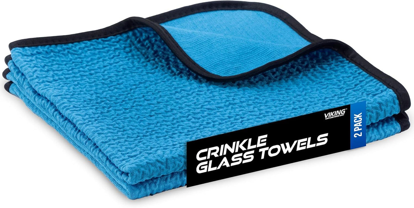 Viking Glass Microfiber Cloths, Sparkling Shine Duo