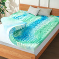 3 Inch 7-Zone Queen Memory Foam Mattress Topper - Cooling Gel Comfort