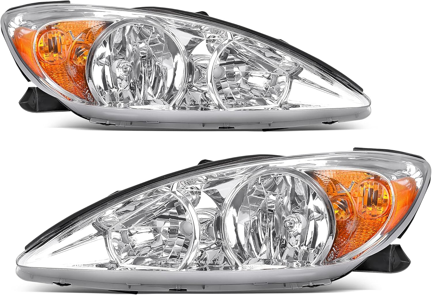 oEdRo Headlight Assembly for 2002-2004 Camry - Bright & Durable