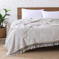 Ultra Soft Sherpa Blanket King Size 104x90 in Ombre Light Brown - Cozy