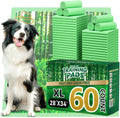 Puppy Pads XL 60 Count 28in x 34in - Super Absorbent Potty Pads