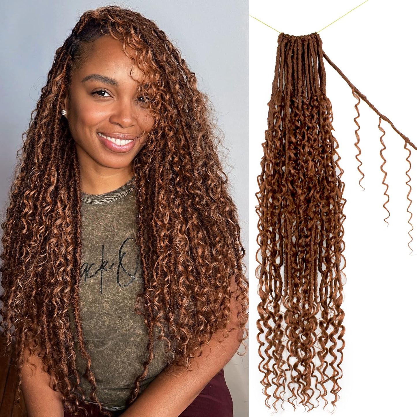 Boho Faux Locs Crochet Hair 30 Inch for Stunning Styles