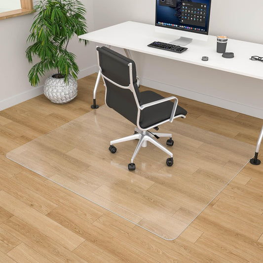 Easy Glide Clear Chair Mat for Hardwood Floors - 45 x 53 - Home & Office