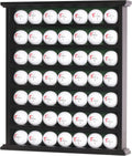 Golf Ball Display Case 49-Ball Open Rack - Felt Back, No Door