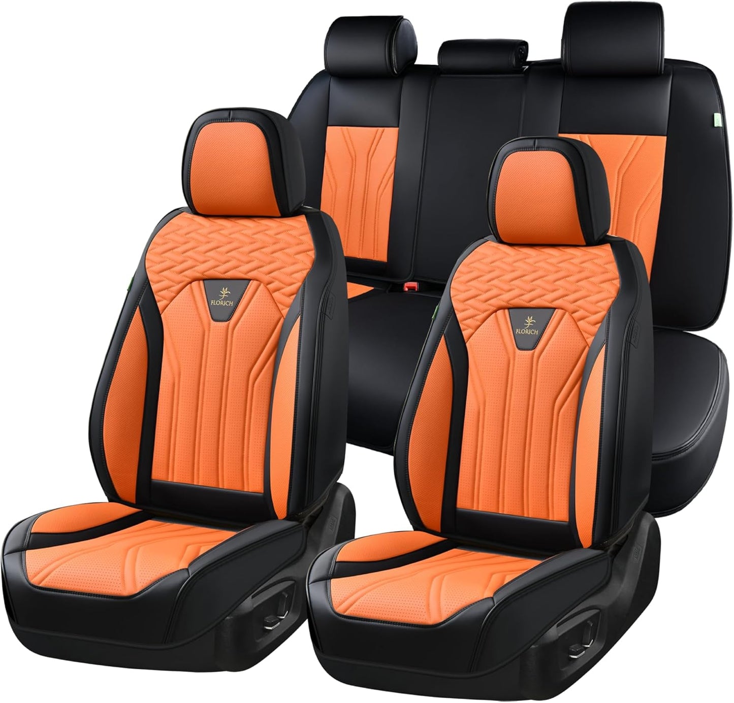 FLORICH Leather Seat Covers Full Set for Cars, Trucks, SUVs