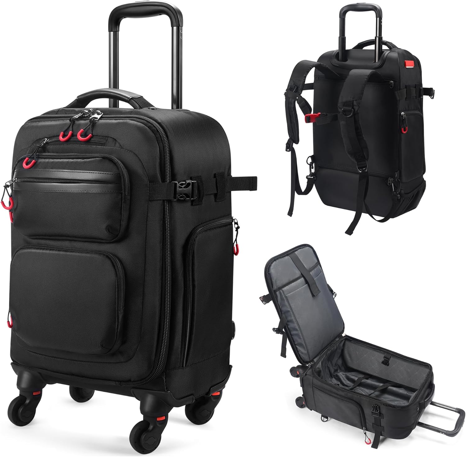 Rolling Backpack with Wheels for Travel and Daily Commutes