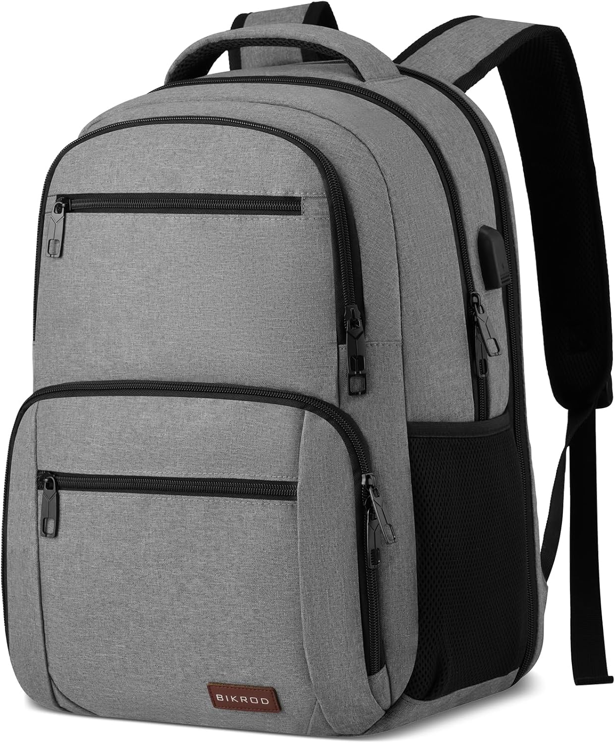 BIKROD Water Resistant Backpack with USB Charging Port for Travel