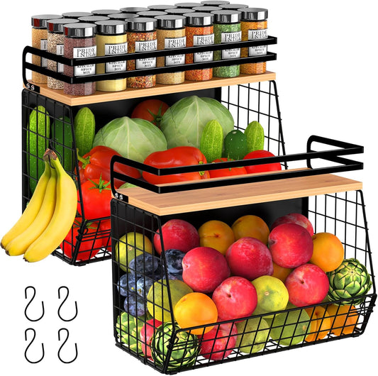 Magnetic Spice Storage Rack Organizer for Refrigerator Use