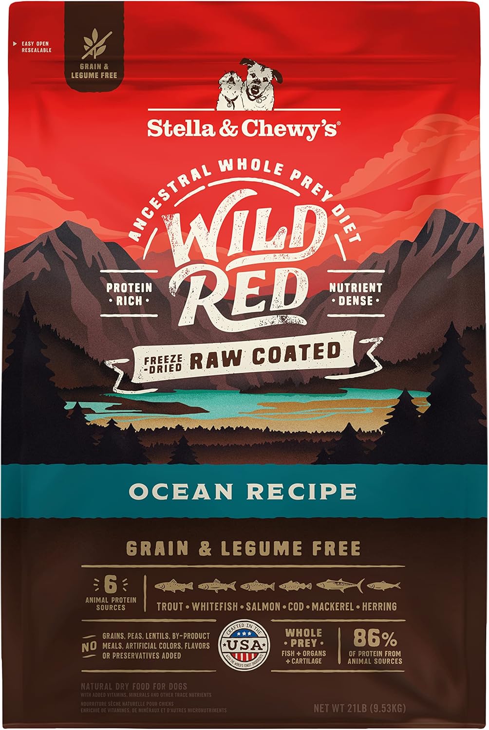Stella & Chewy's Wild Red Dry Dog Food High Protein Ocean Recipe
