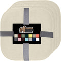 Slip Resistant Chair Cushions Set of 4 16x16 Cream - Memory Foam
