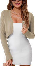 Women's Cropped Cardigan Shrug Bolero - Versatile Dress Cover