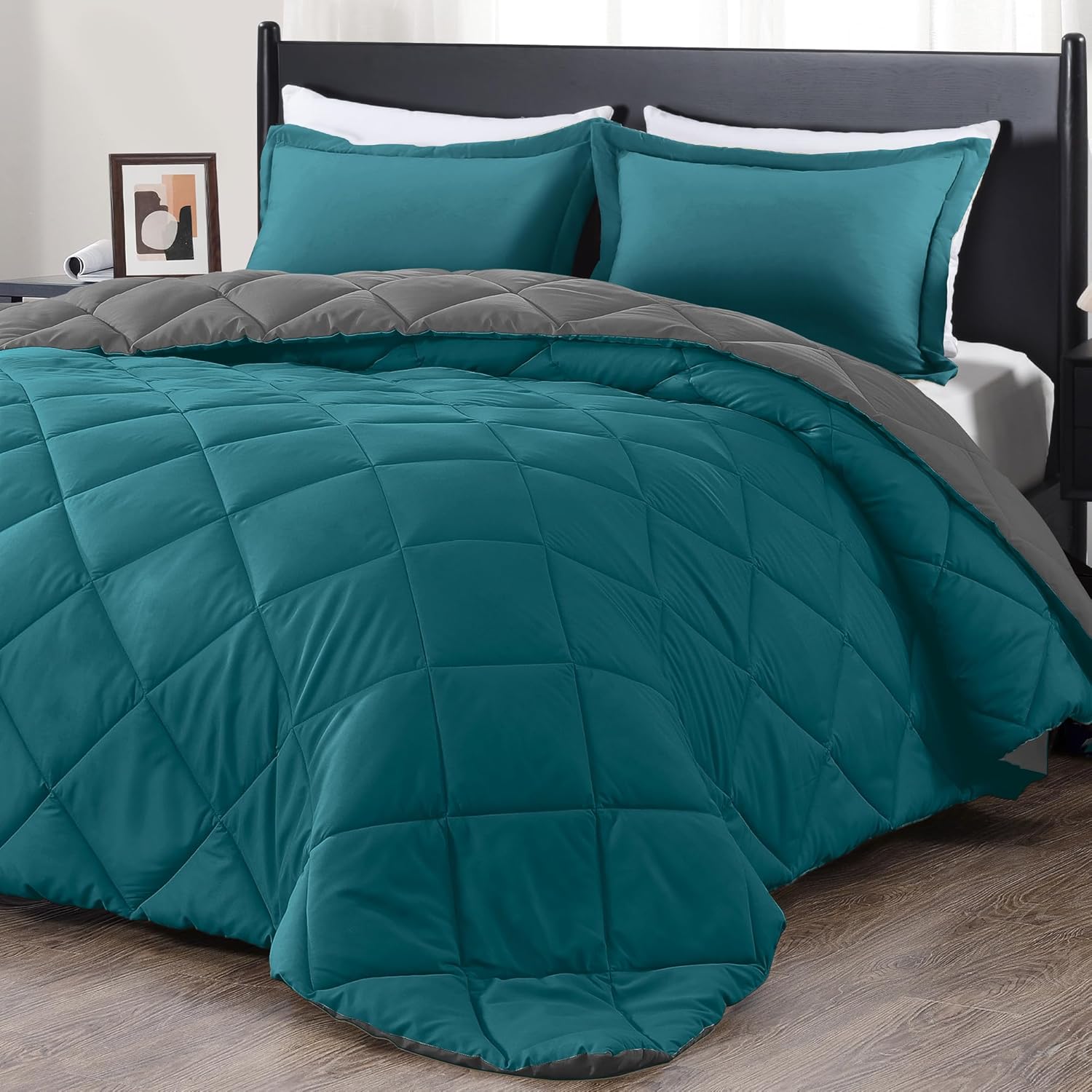 Downluxe King Size Comforter Set - Soft Bedding for All Seasons