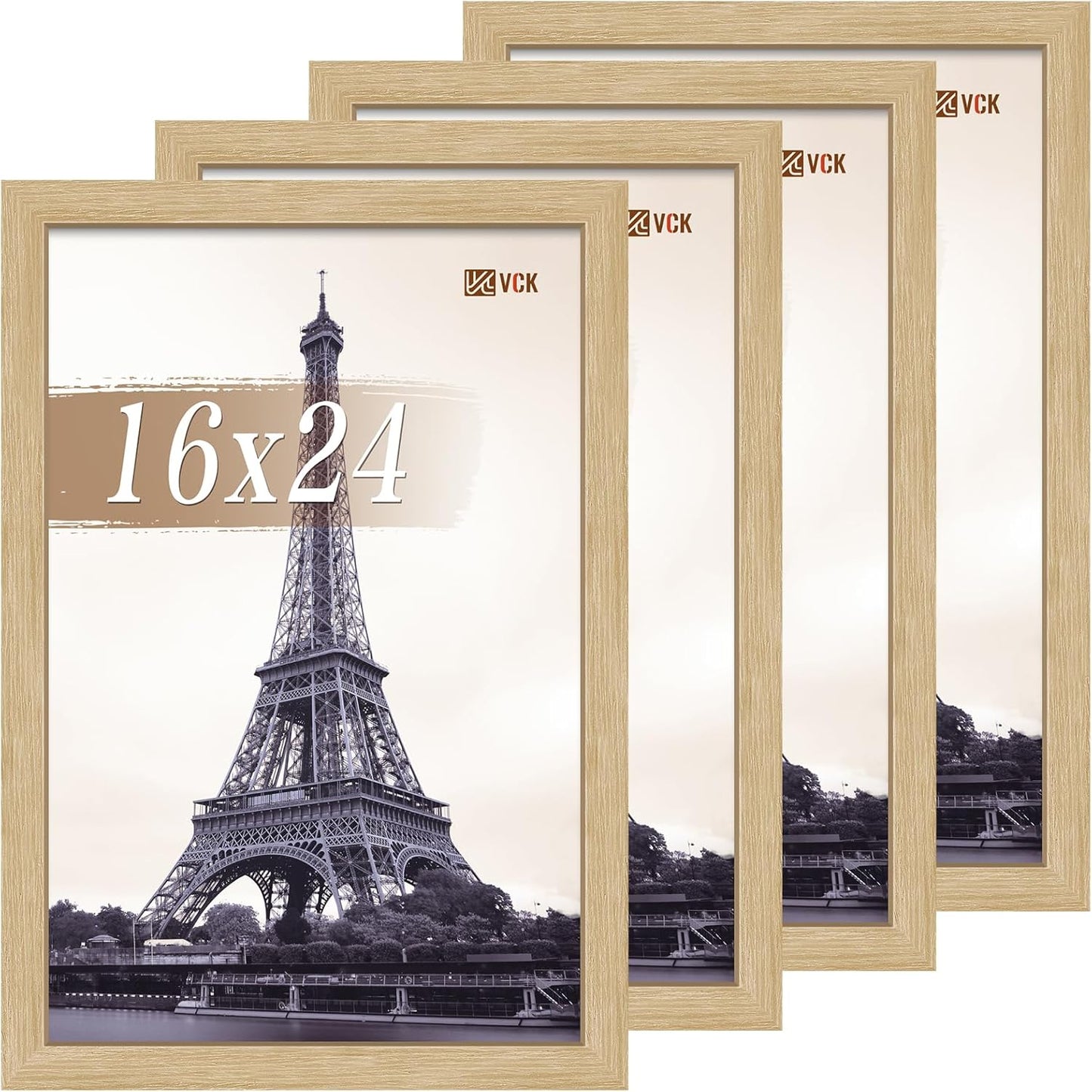 VCK 16x24 Poster Frame Set of 4 - Natural Oak Elegance