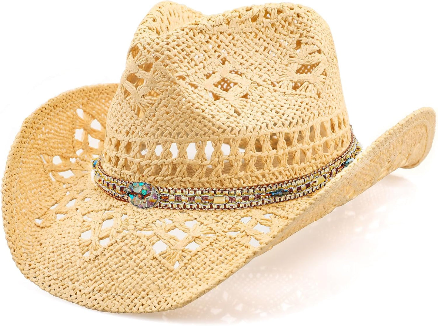 Stylish Cowboy Hats for Women and Men with Shapeable Brim
