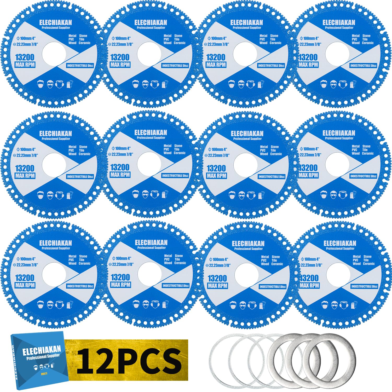 Ultra-Fast Cutting Power - 2024 Glass Discs 12-Pack