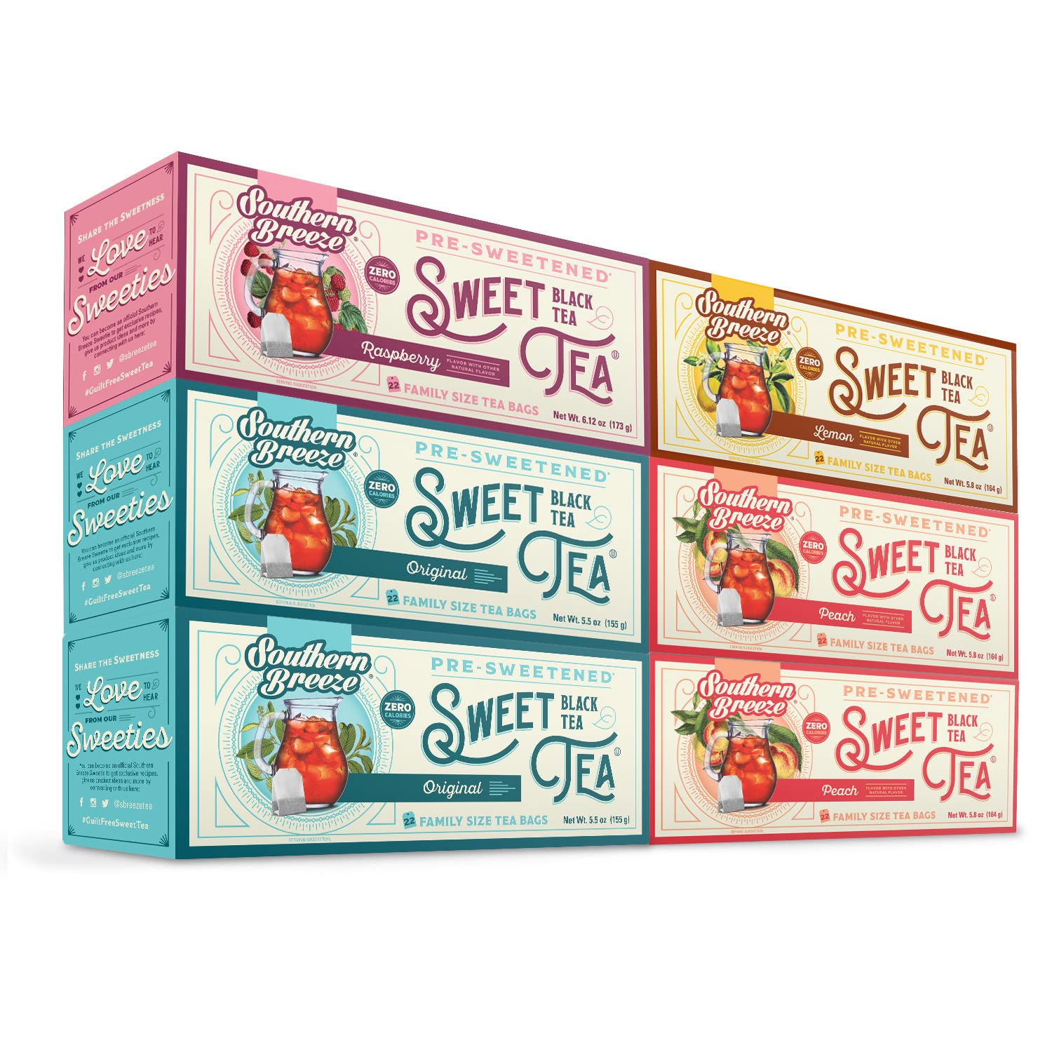Southern Breeze Sweet Tea Variety Pack with Zero Sugar and Carbs