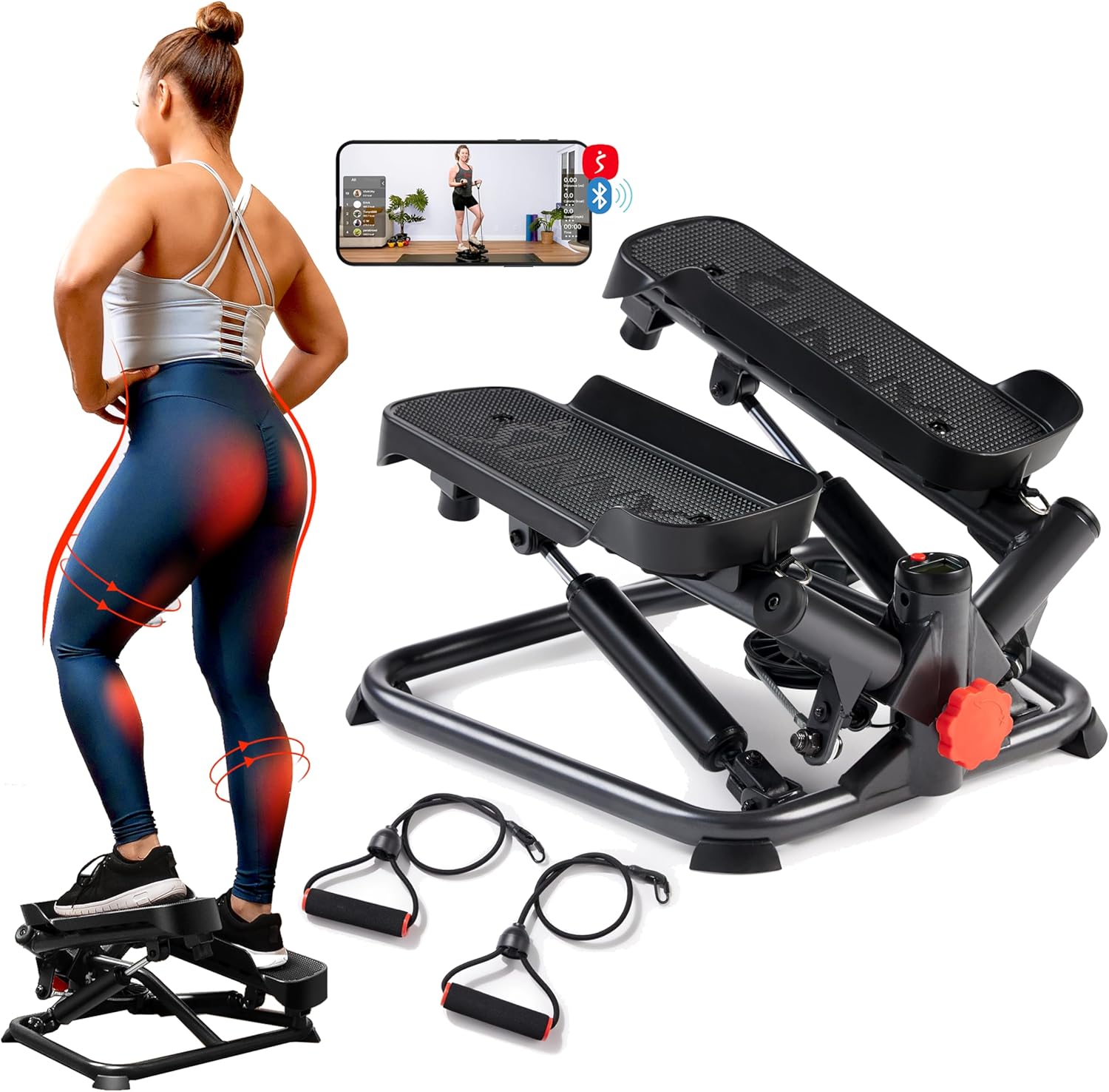 Sunny Health & Fitness Mini Steppers for Home Workouts