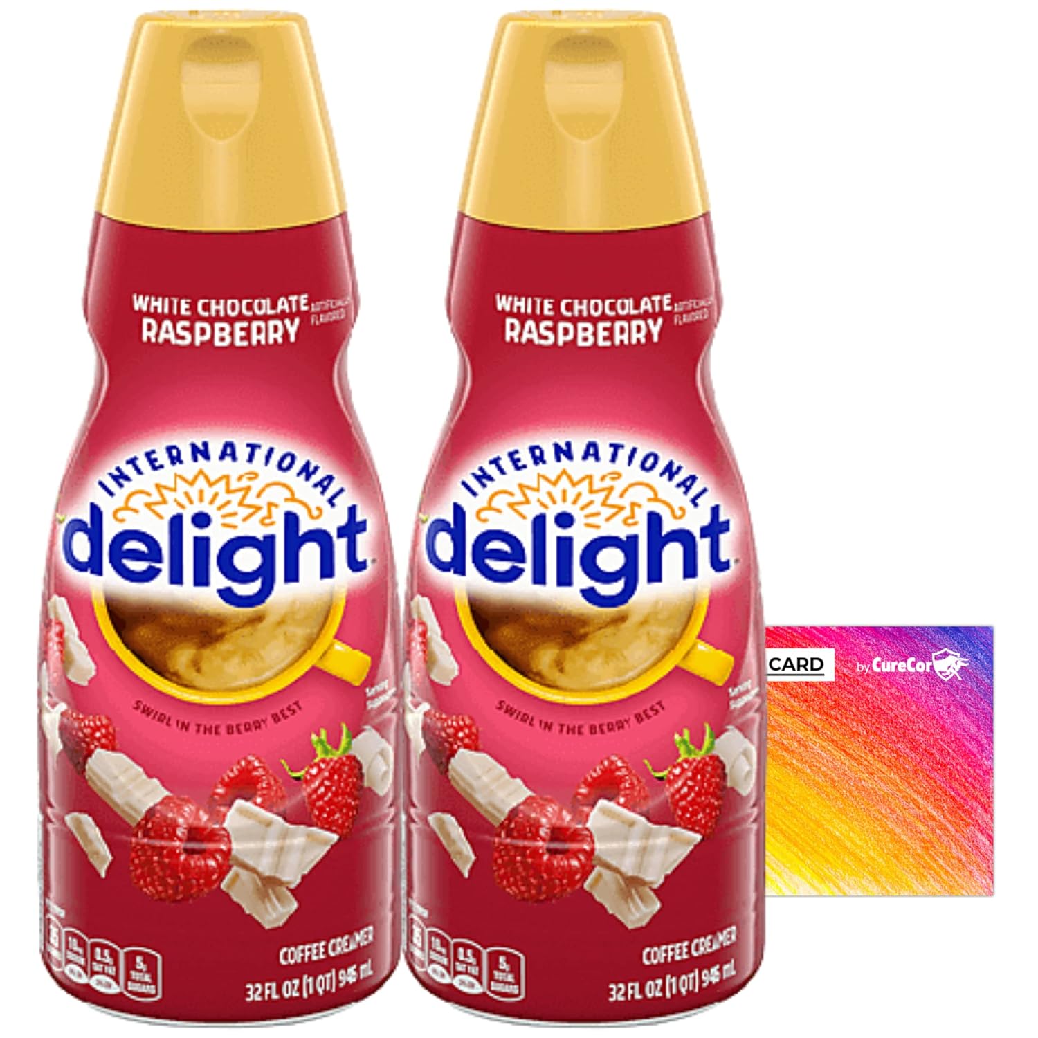 Delightful White Choc Rasp Liquid Creamer + Sticker!