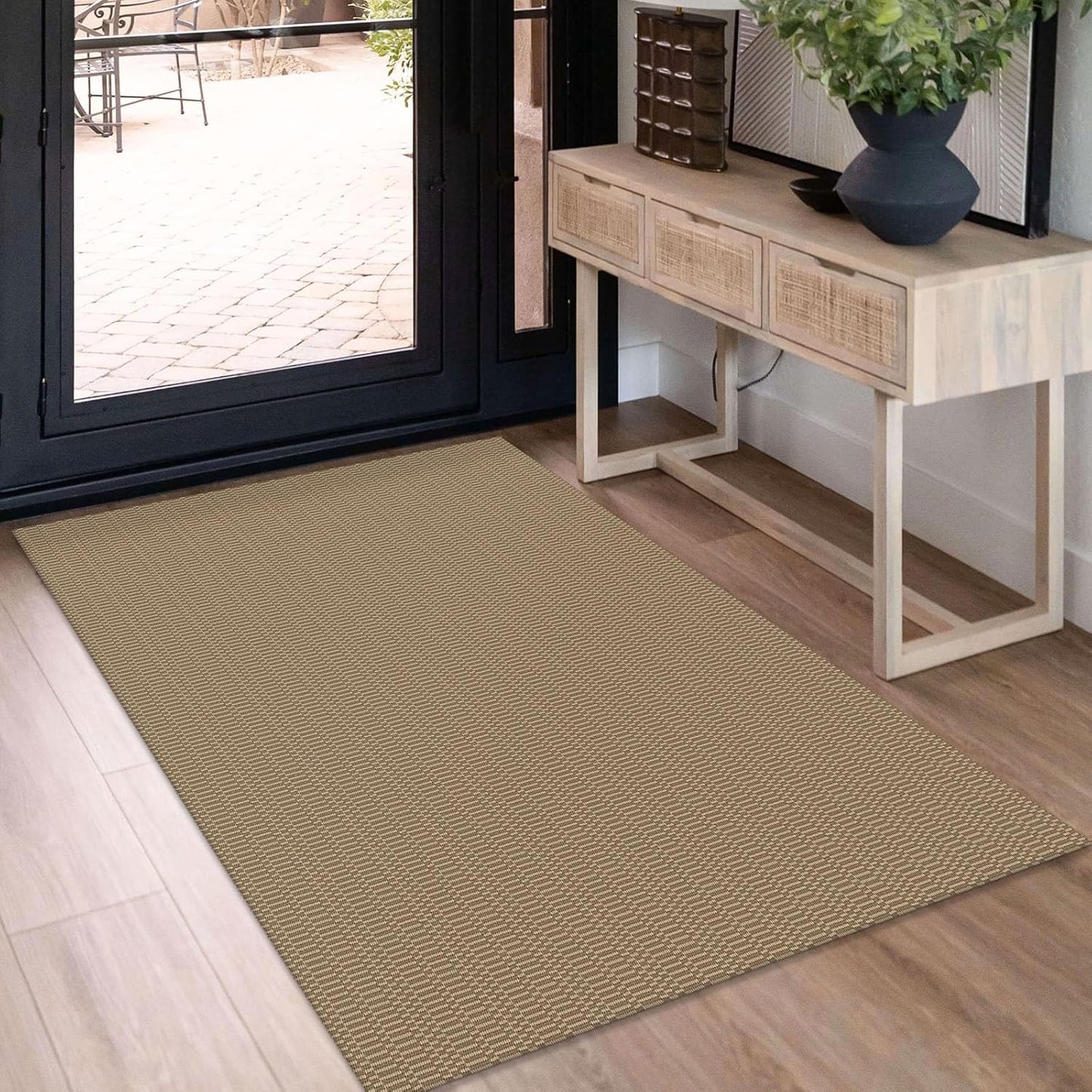 KOZYFLY Washable Entryway Rug 3x5 Ft for Indoor Spaces