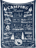 InnoBeta Camping Rules Throw Blanket - Cozy Outdoor Essential