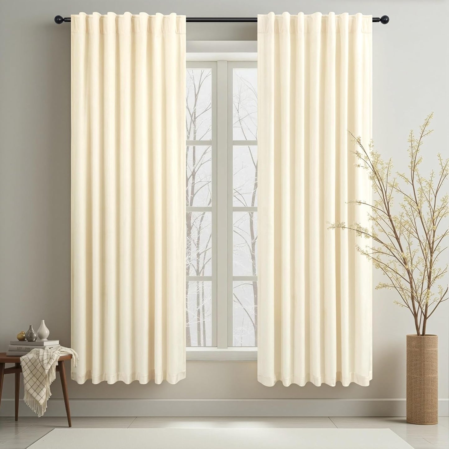 Luxury Velvet Curtains 63 Inch Length for Elegant Home Decor