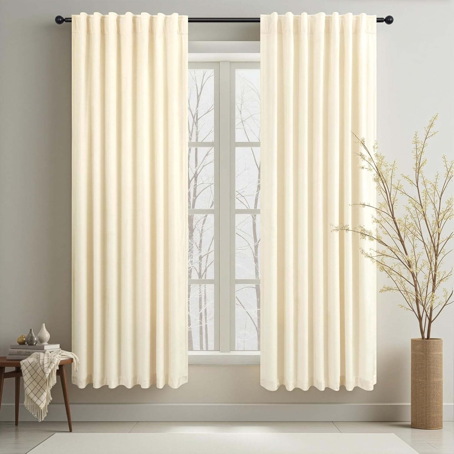Luxury Velvet Curtains 63 Inch Length for Elegant Home Decor
