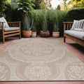 Medallion Outdoor Rug 8x10 Washable Outdoor Carpet - Durable