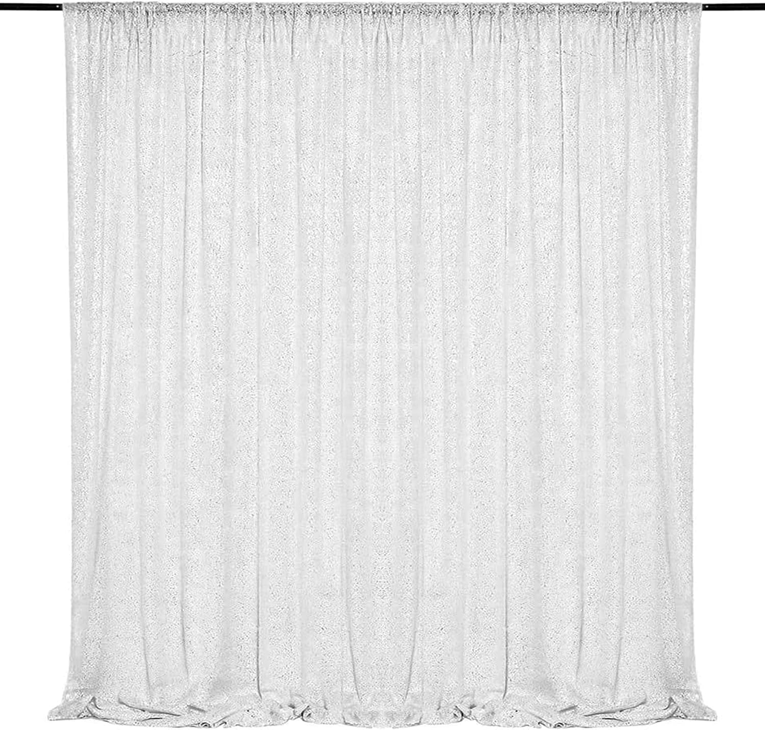 Sparkling White Sequin Backdrop 10FTx10FT - WISPET