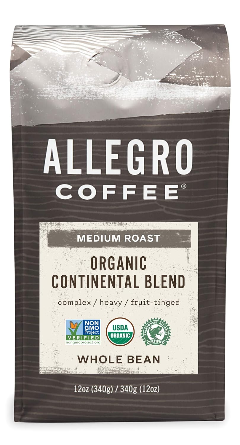 Organic Continental Blend Whole Bean Coffee - 12 oz