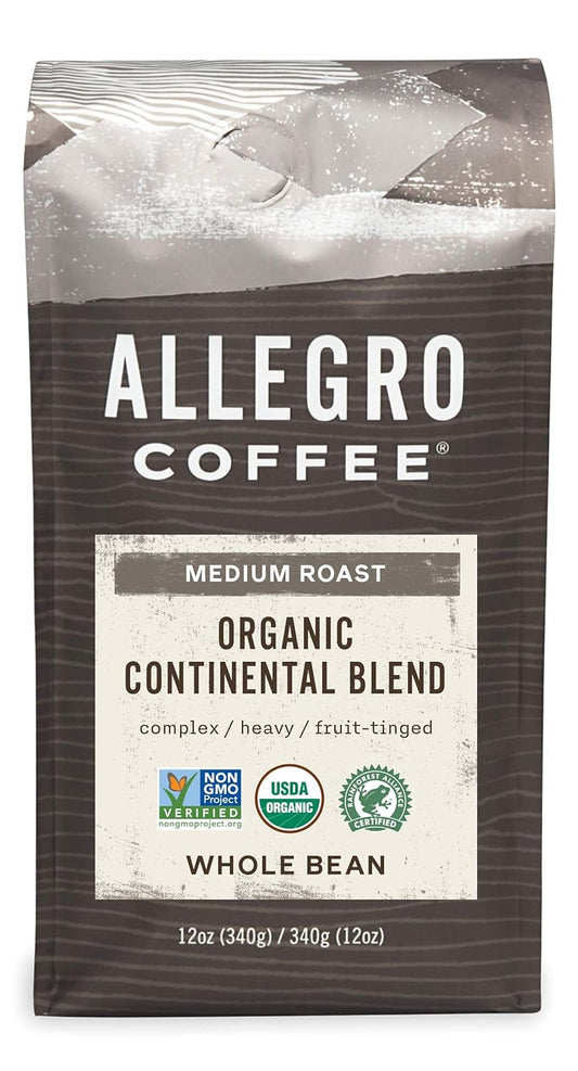 Organic Continental Blend Whole Bean Coffee - 12 oz