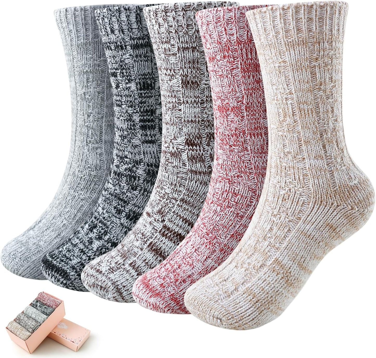 SISOSOCK Knit Soft Womens Socks for Winter Comfort and Style